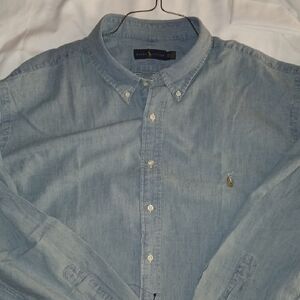 Ralph Lauren Men's Light Blue Casual Shirt